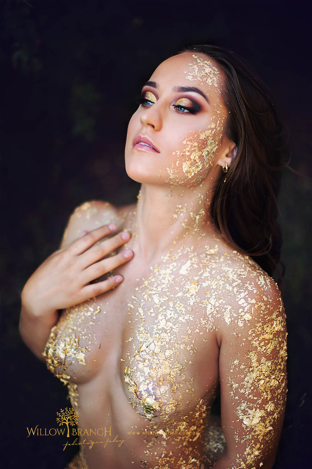 Golden Goddess Boudoir Shoot